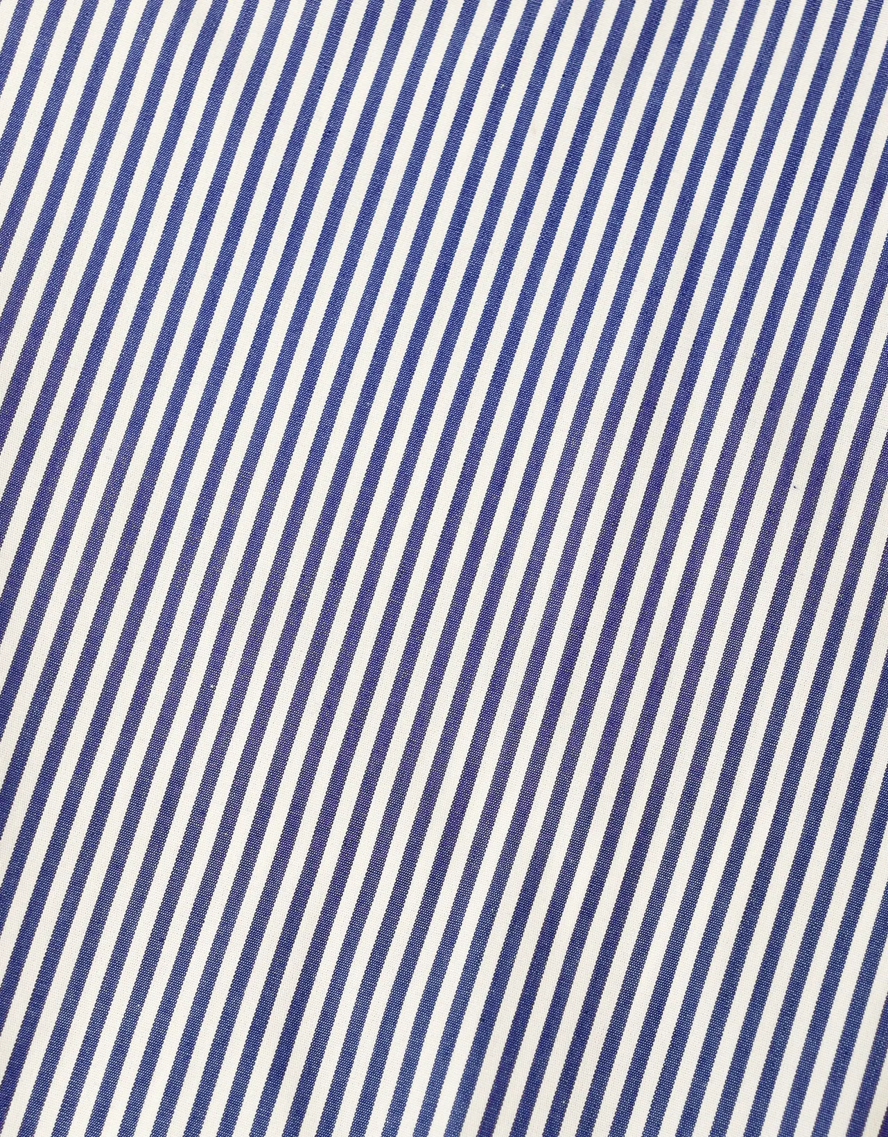 DARK BLUE BENGAL STRIPE BROADCLOTH DRESS SHIRT