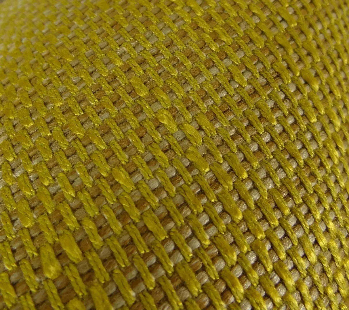 Deep Lemon Grass Metallic Citrine and Gold Handmade Luxury Pillow