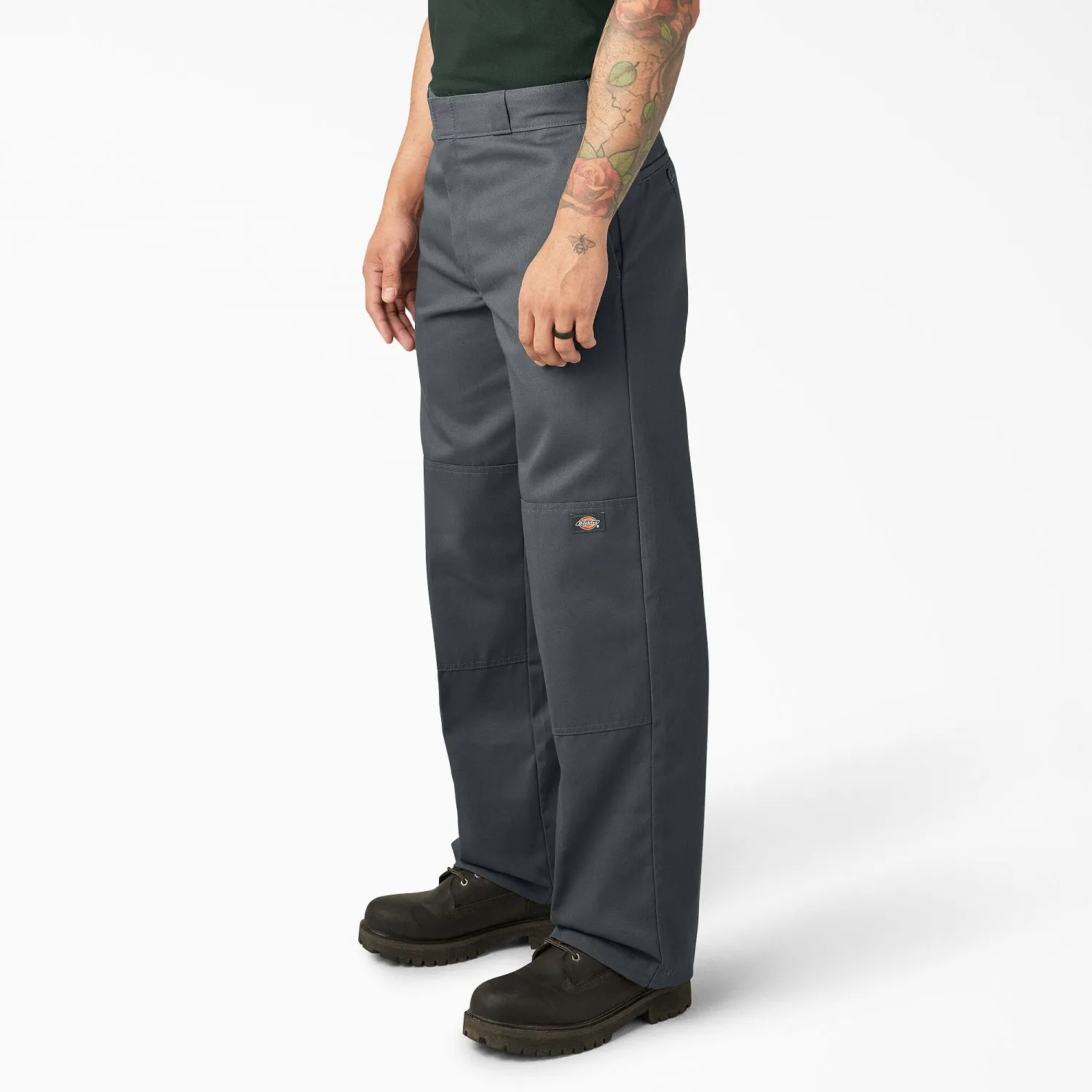 Dickies Men's Loose Fit Twill Double Knee Work Pant_Charcoal