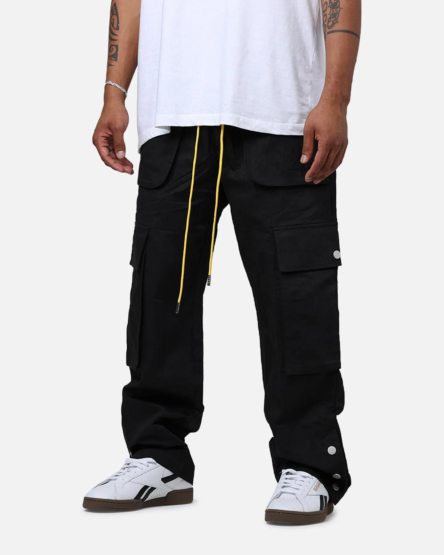 Diet Starts Monday Nylon Cargo Pants Black