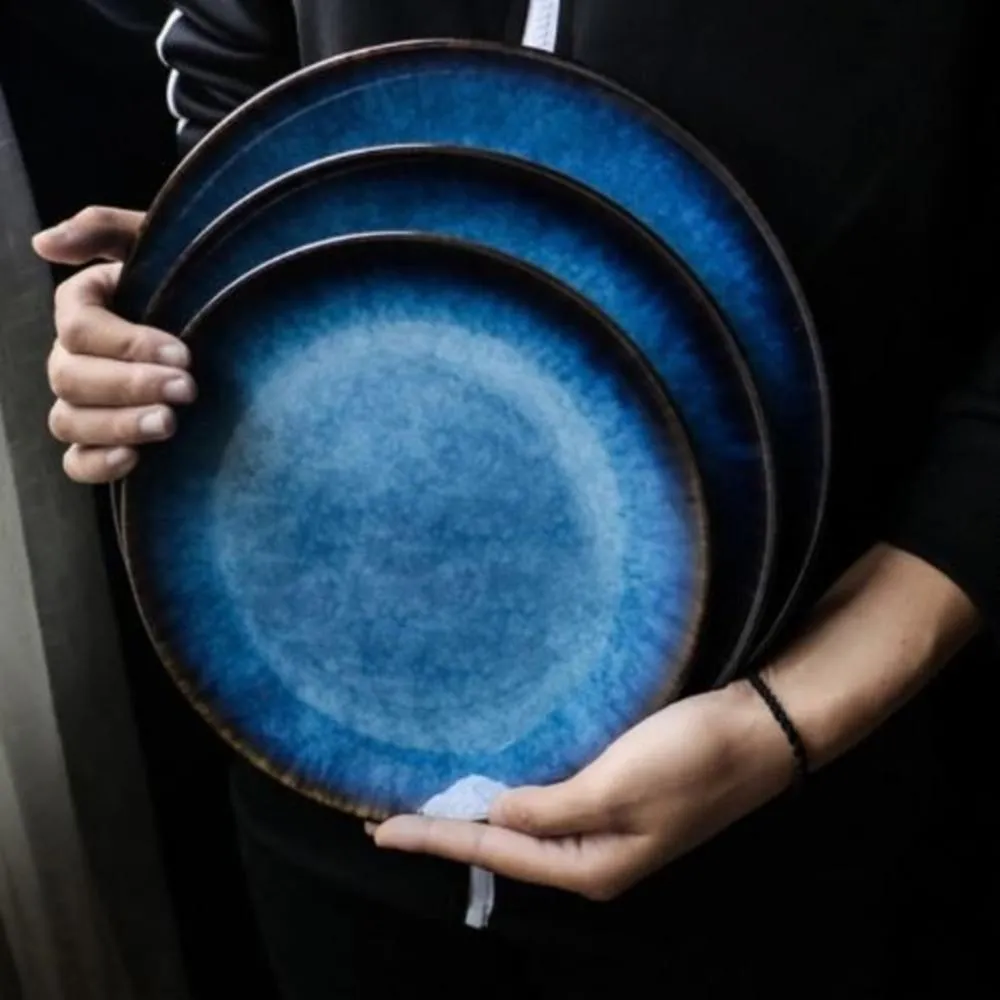 Dinner Plates Set - Cosmic Down Large & Medium (4 Piece Set)