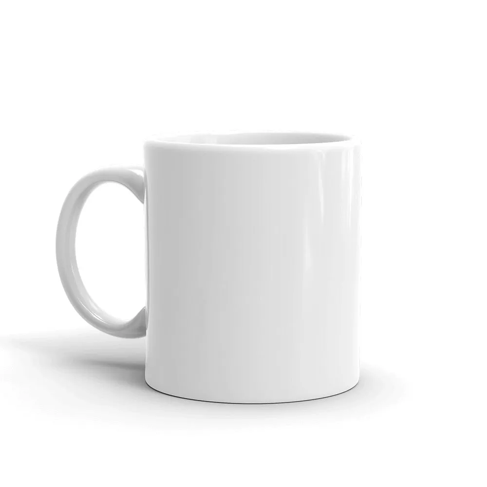 Don't Put Things Down.. White glossy mug (Left)