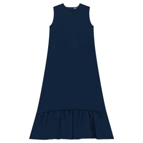 dress jumper midi silk - navy