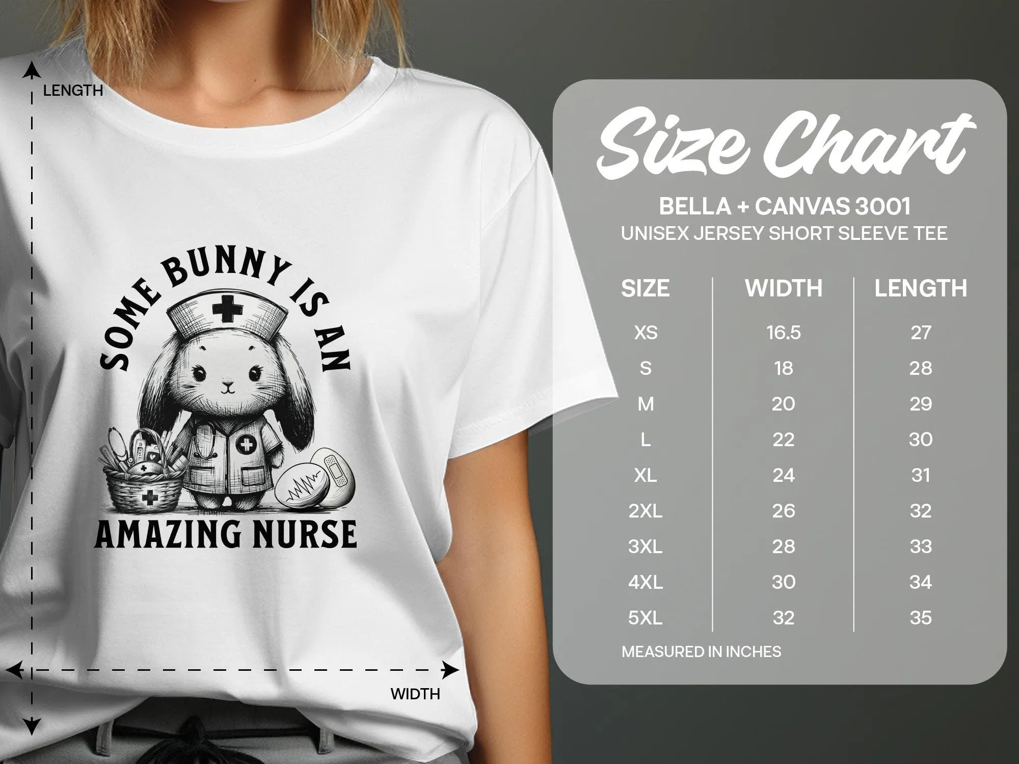 Easter Nurse Shirt, Nurse Appreciation T-Shirt, Cute Bunny Nurse Graphic Tee, Nursing Student Graduation Gift