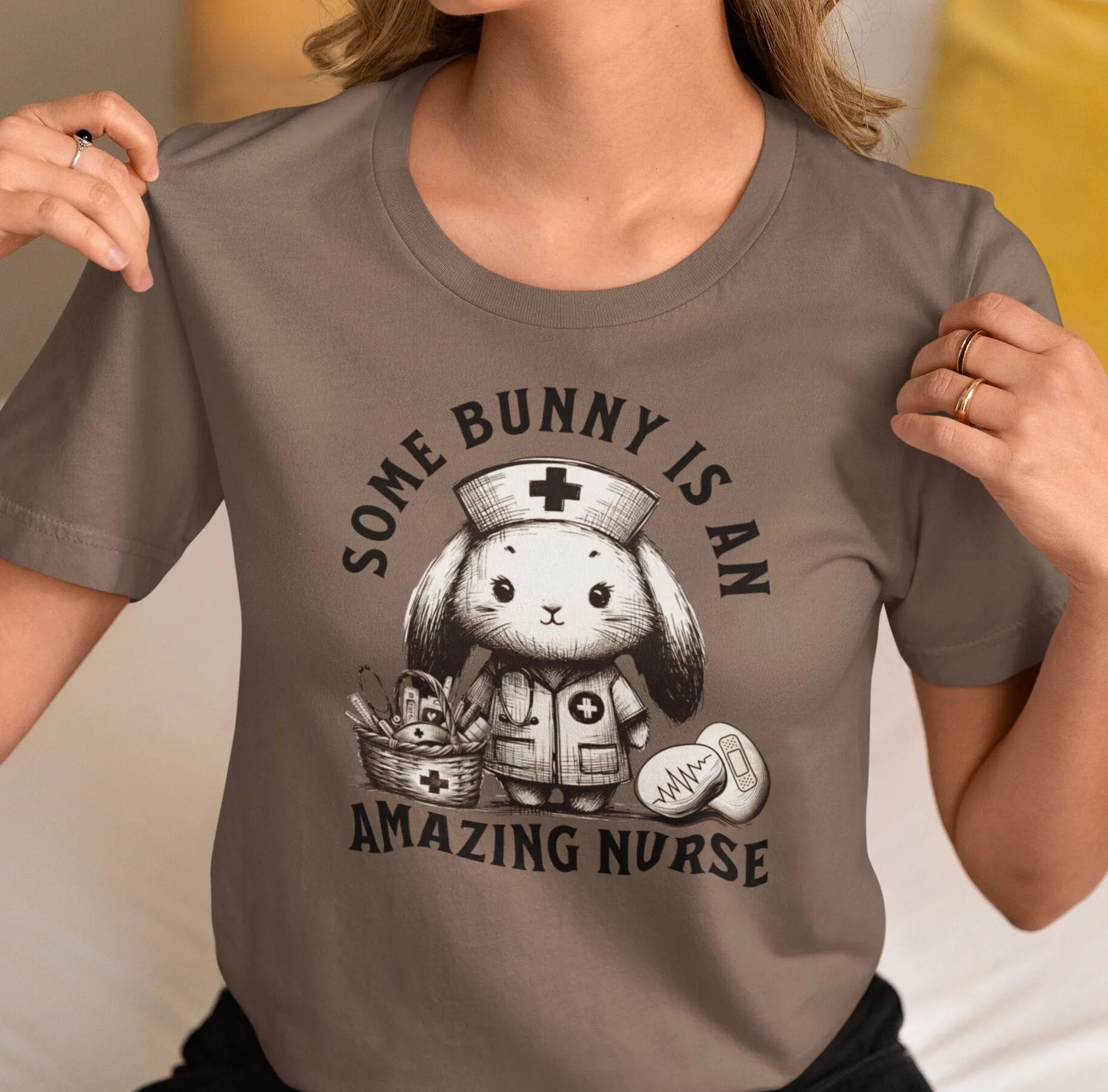 Easter Nurse Shirt, Nurse Appreciation T-Shirt, Cute Bunny Nurse Graphic Tee, Nursing Student Graduation Gift