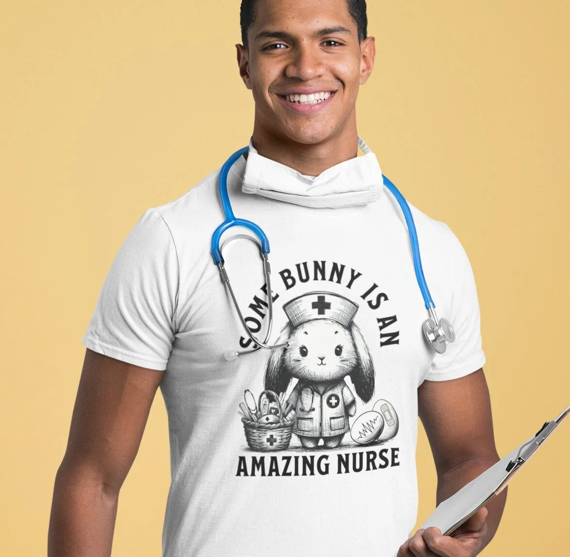 Easter Nurse Shirt, Nurse Appreciation T-Shirt, Cute Bunny Nurse Graphic Tee, Nursing Student Graduation Gift