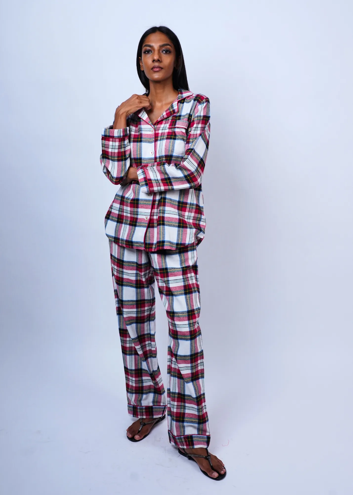 Ela PJ 2pc Set - Red Green Checks