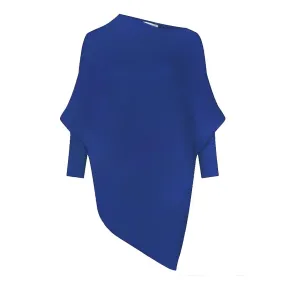 Emilie Asymmetric Jumper in China Blue