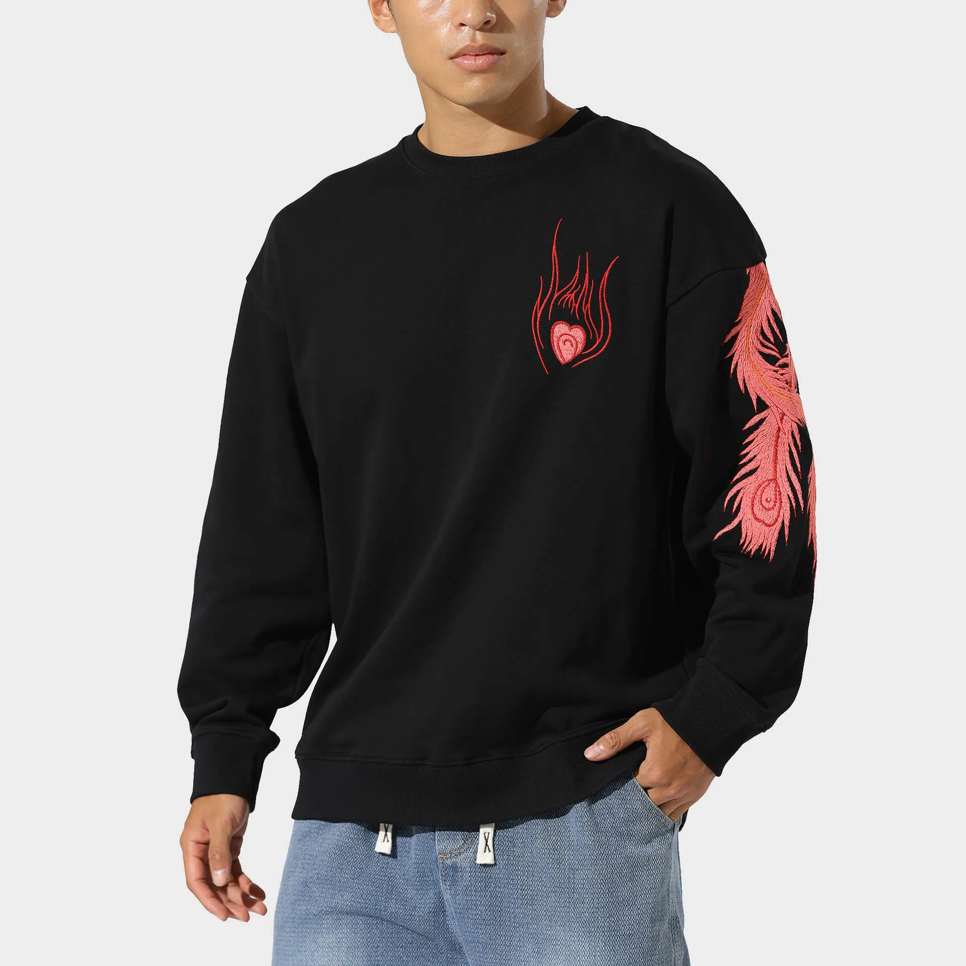 Enjin Phoenix Embroidered Sweatshirt