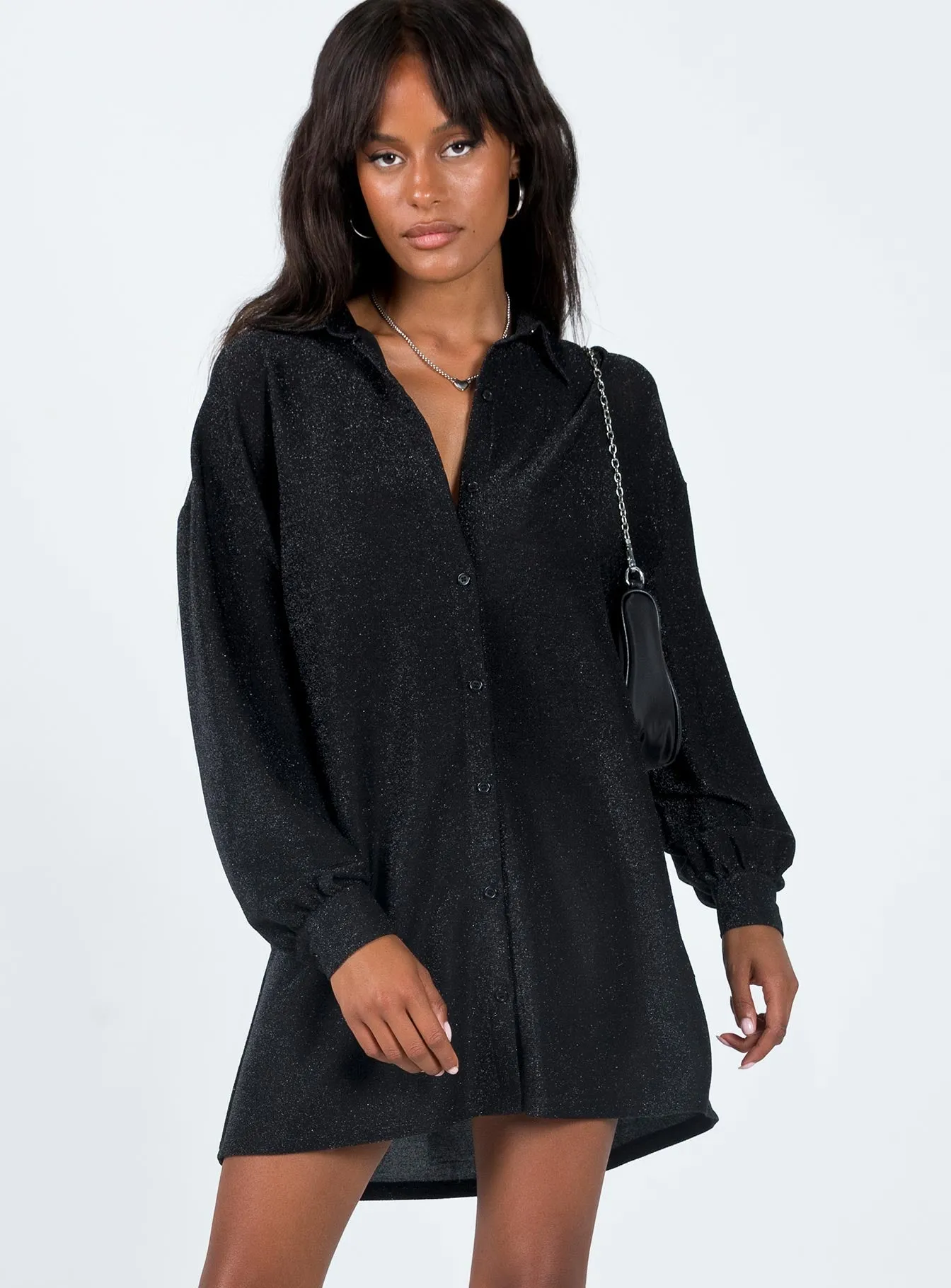 Evolving Shirt Dress Black