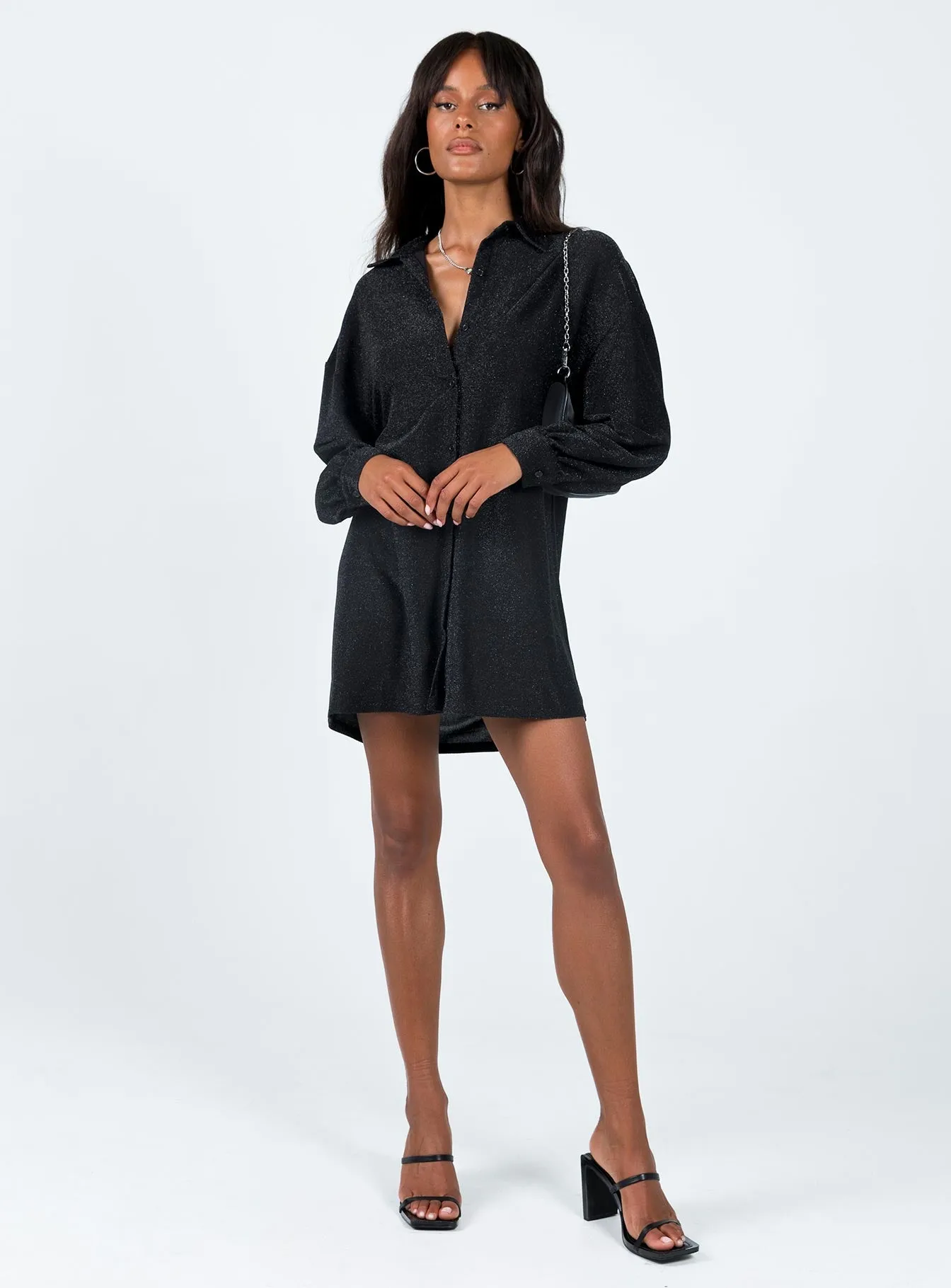 Evolving Shirt Dress Black