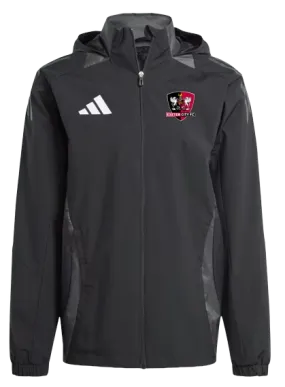 Exeter City x adidas 24/25 Black All Weather Jacket - Adults