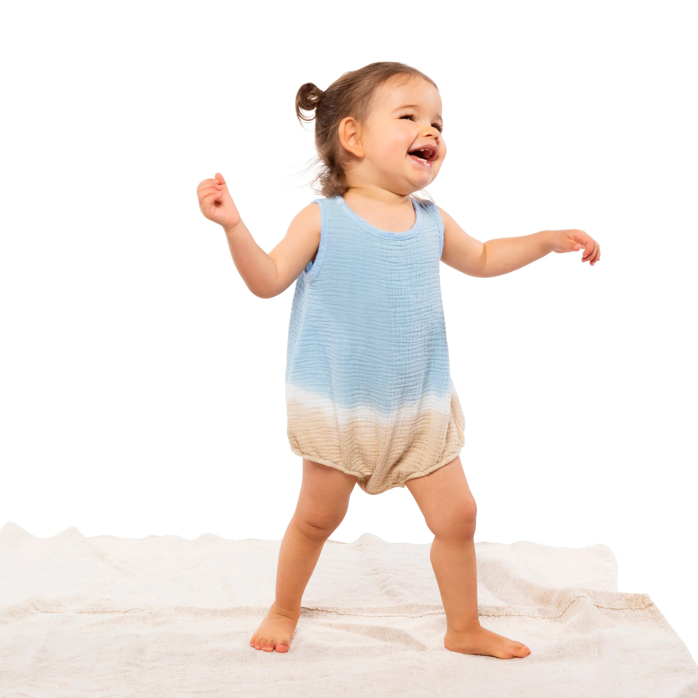 Fairwell Terra Romper in Ocean