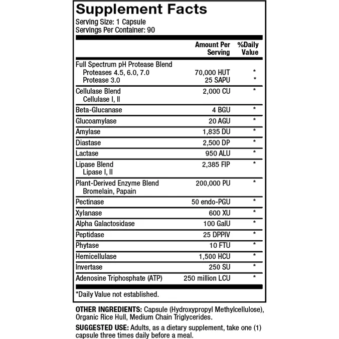 Full Spectrum Enzymes 90 caps by Dr. Mercola