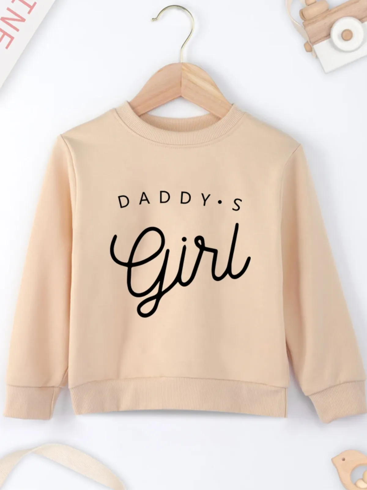 Girl's Adorable 'Daddy's Girl" Long Sleeve Sweatshirt