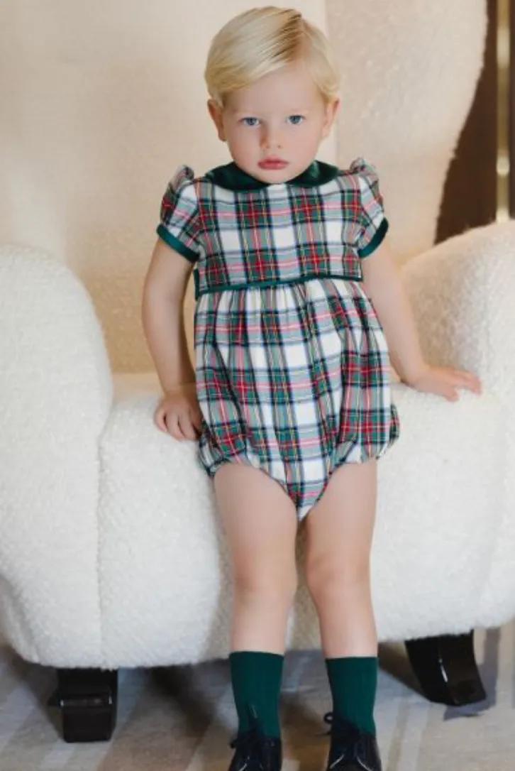 Green Tartan Romper (Infant)