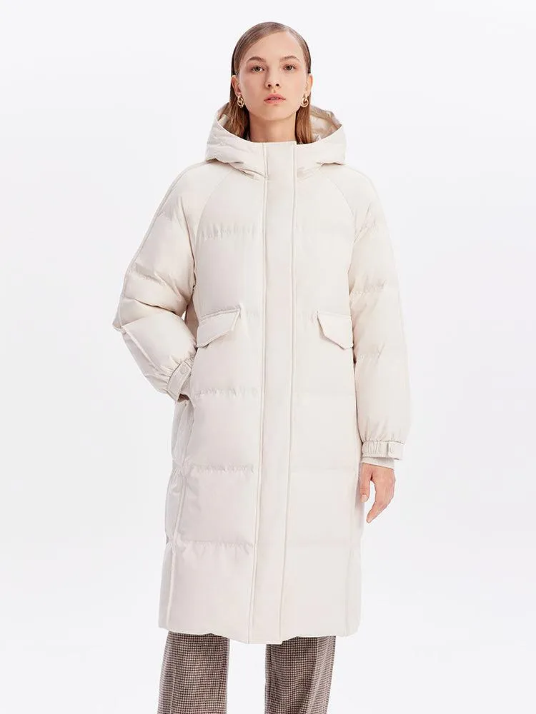 H-shape Loose Goose Down Coat