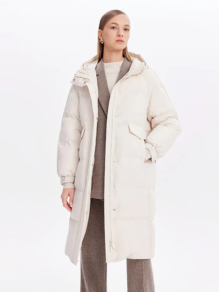 H-shape Loose Goose Down Coat