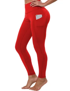 High Waist Side Pockets Yoga Pants scarlet_yoga