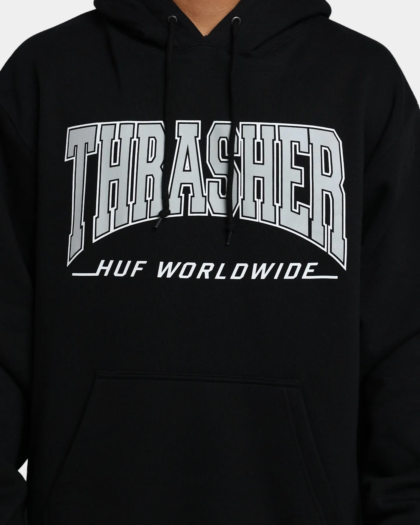 HUF X Thrasher Bayview Pullover Hoodie Black