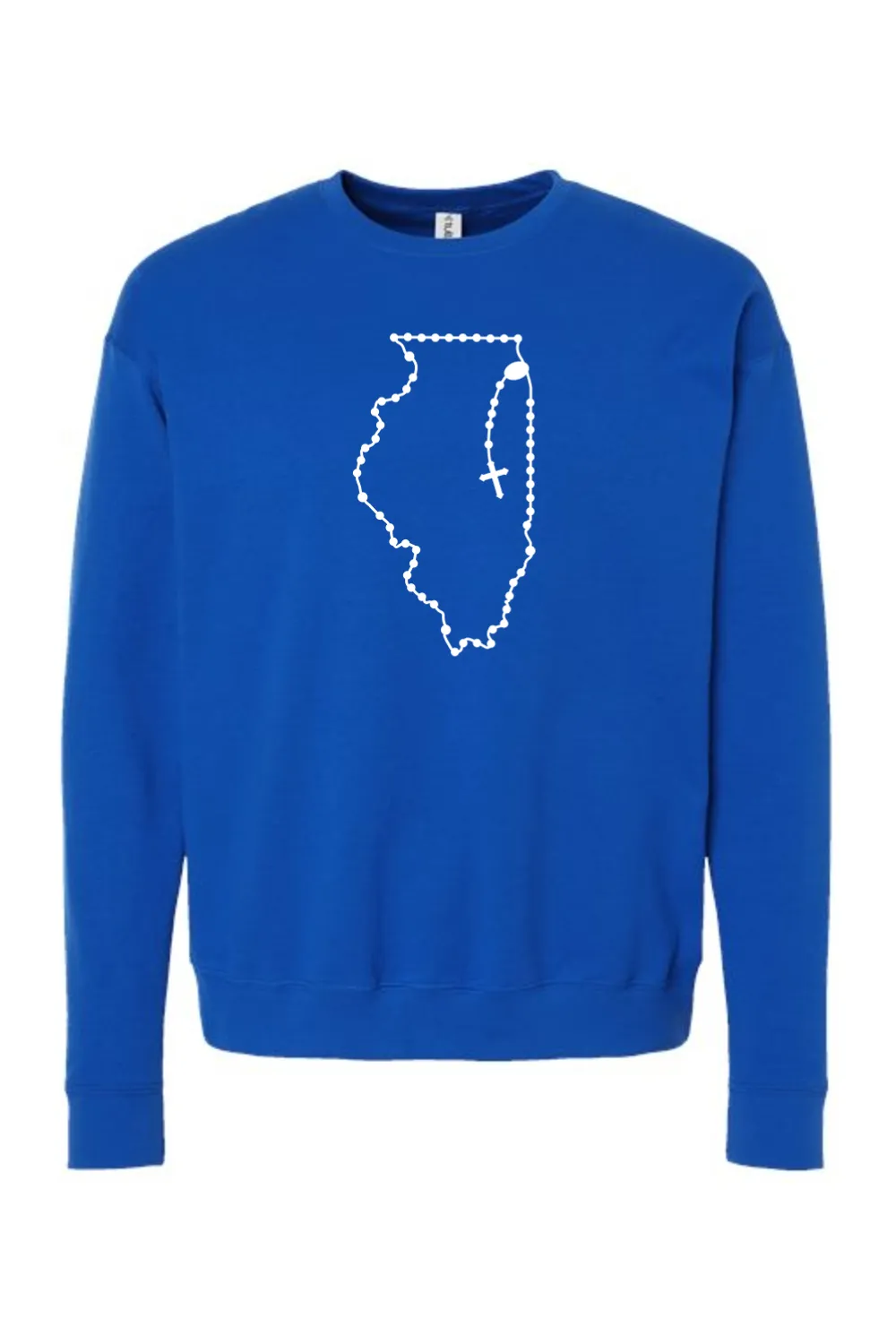 Illinois Catholic Rosary Crewneck Sweatshirt