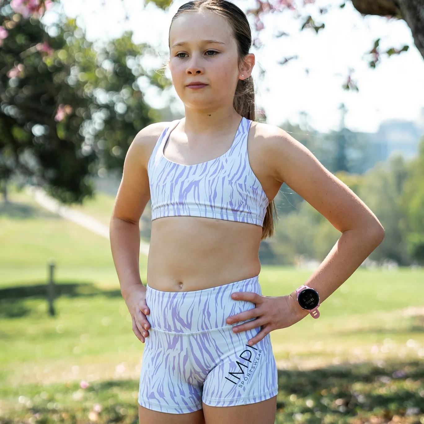 IMPI High Waist Running Short - Lavender Haze