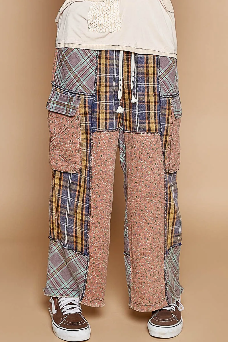 Its a Casual Saturday Contrast Plaid Cargo Pants | POL