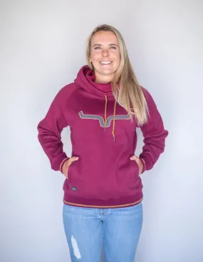 'Kimes Ranch' Women's Two Scoops Hoodie - Wine