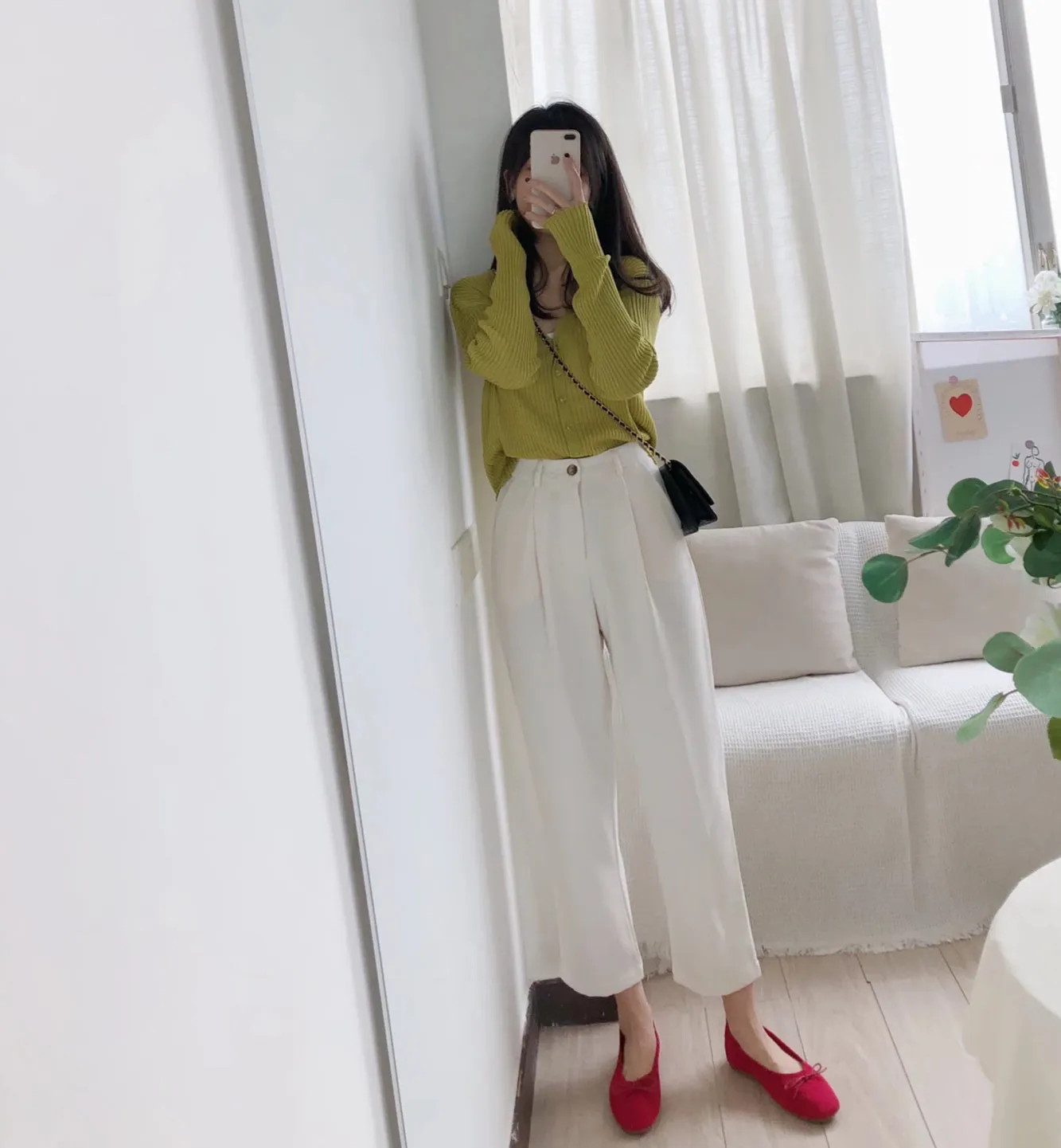 [Korean Style] Gabrial High Waist Cropped Trouser