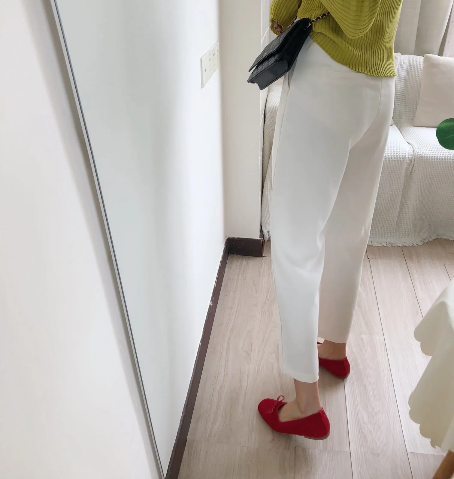 [Korean Style] Gabrial High Waist Cropped Trouser