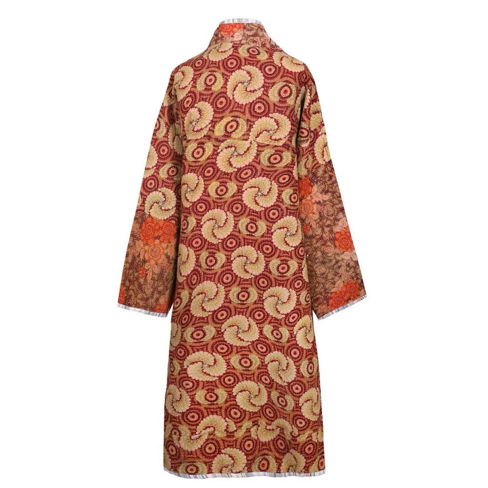 Kyra Cotton Vintage Quilted Kantha Coat ONE OF KIND