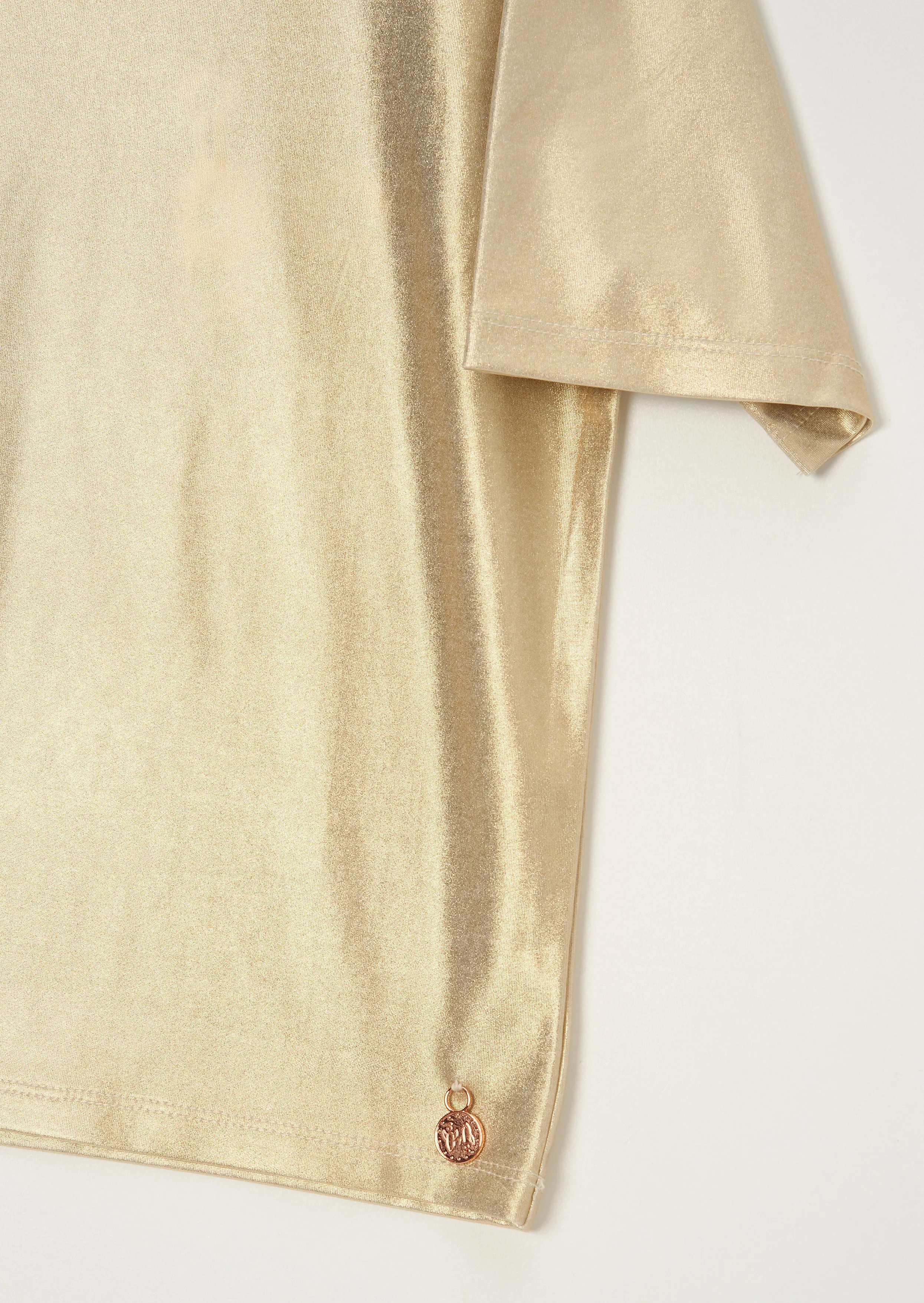 Luna Gold Metallic Jersey Tee