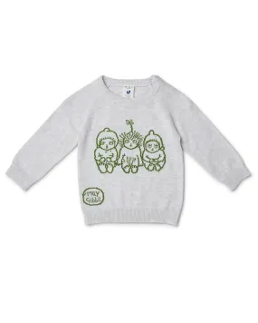 May Gibbs Cuddle Knit Jumper - Bush Baby Grey