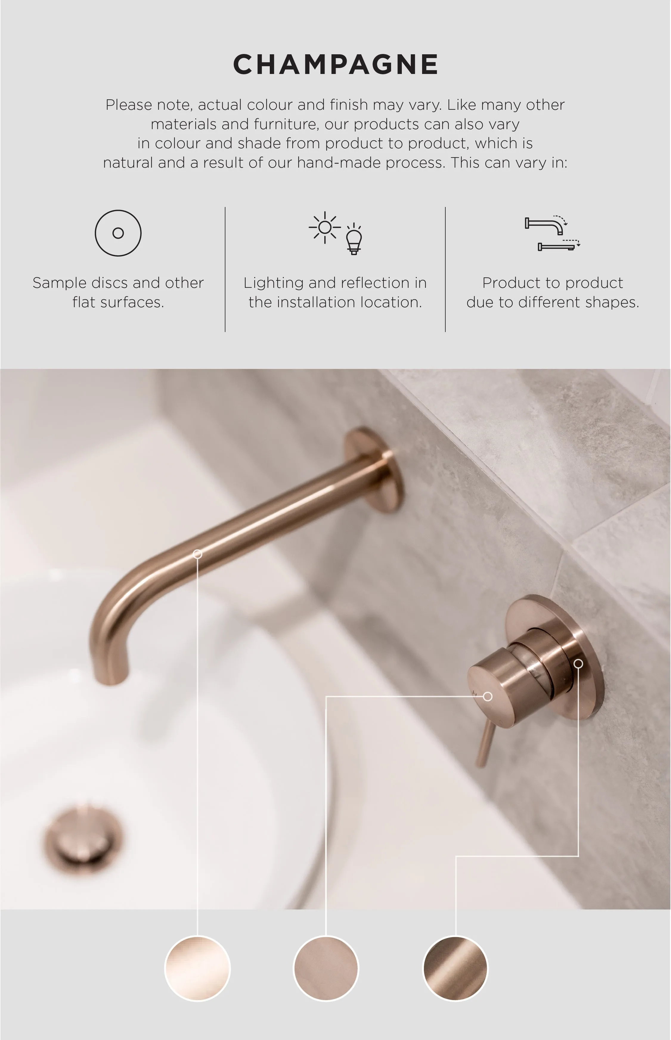 Meir Sigma 21 Dual Flush Plates to suit Geberit - Champagne