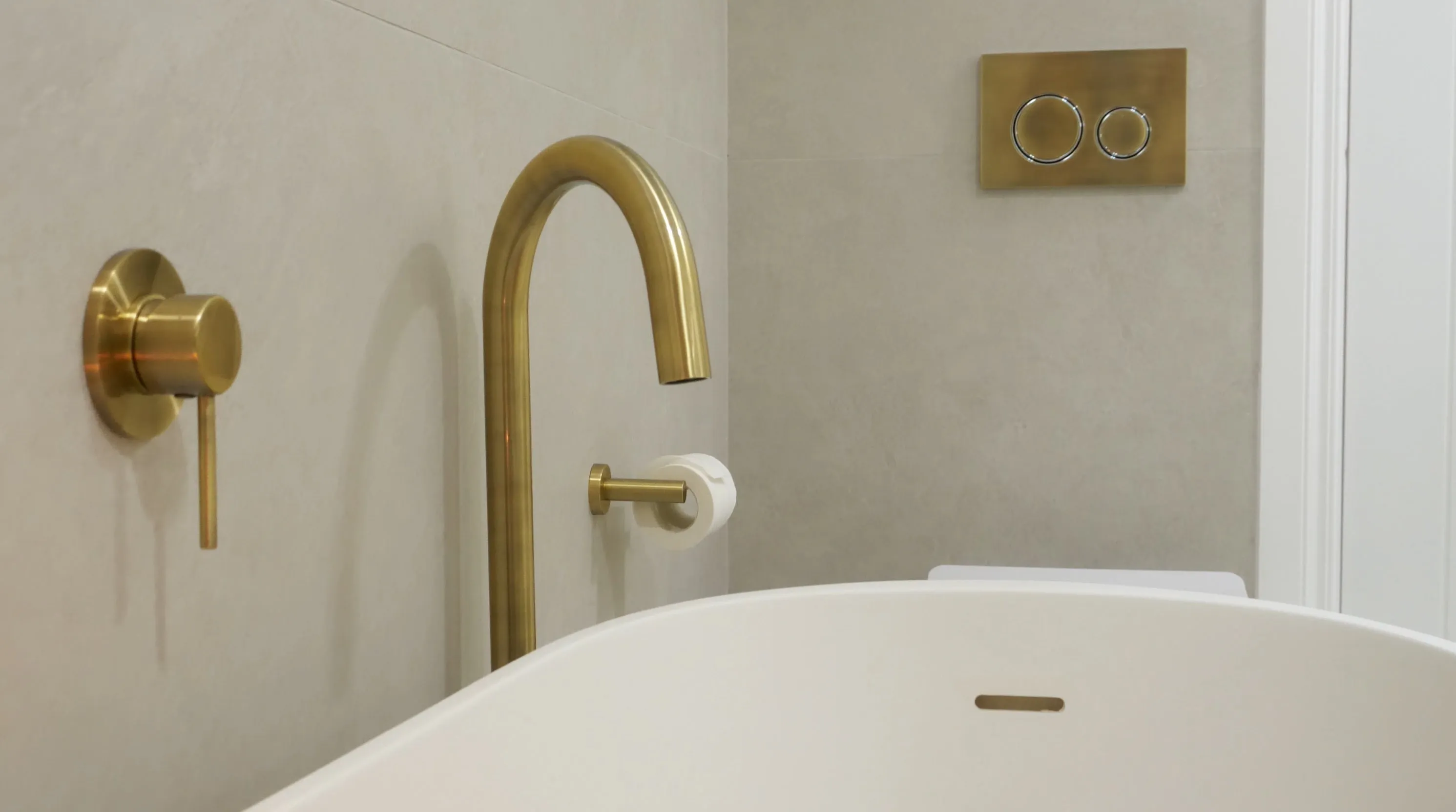 Meir Sigma 21 Dual Flush Plates to suit Geberit - PVD Tiger Bronze