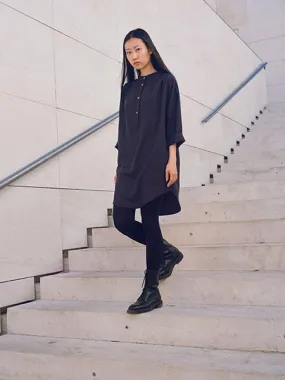 Melia Shirt Dress Blue Lyocell