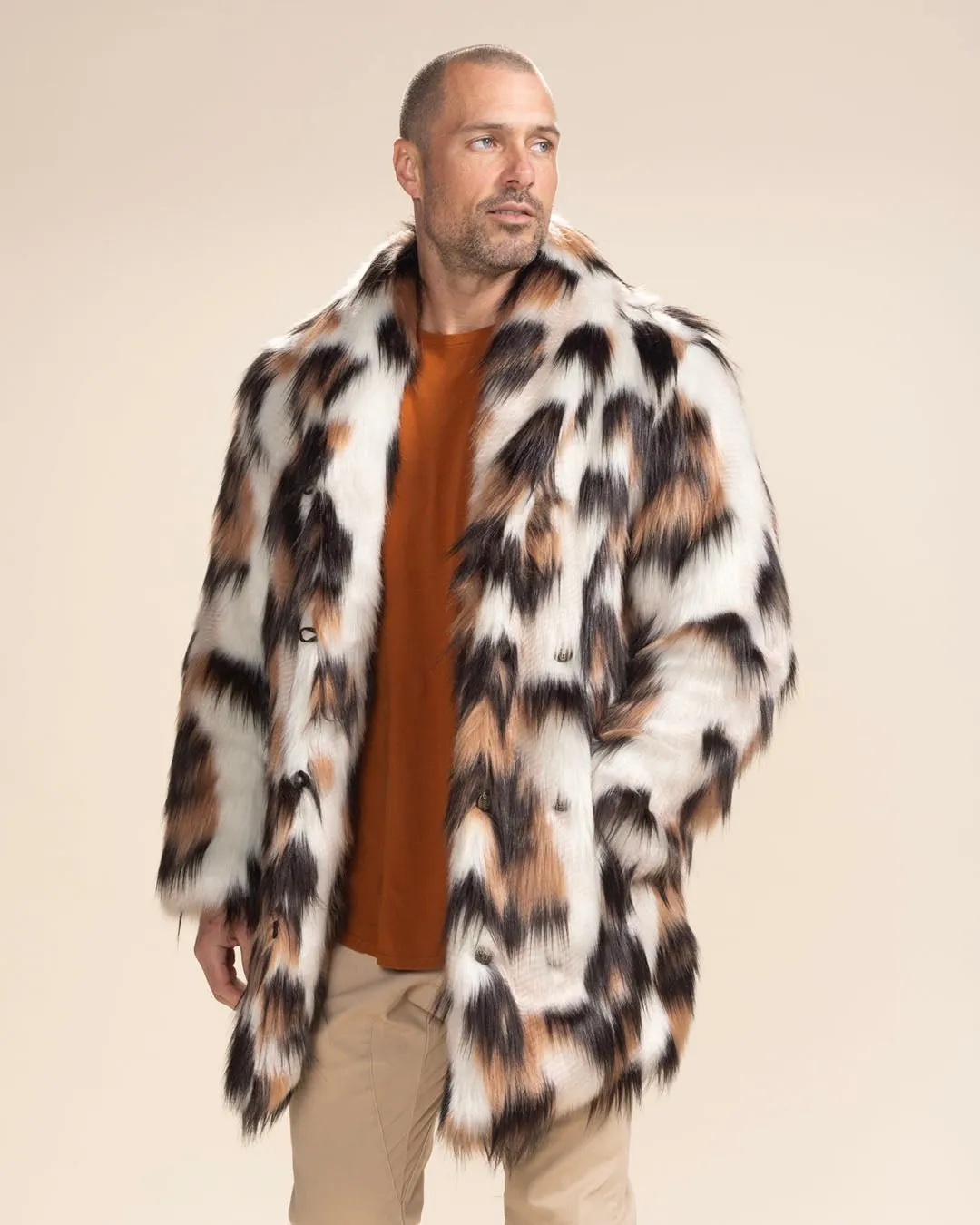 Men's Faux Fur Coat | Manx Cat