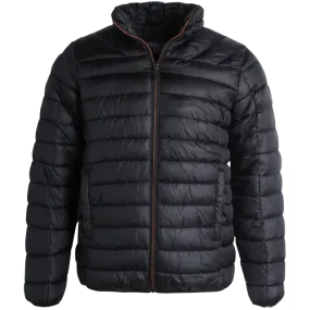 Men's Jacket - Packable Puffer Coat Black - Bass Creek