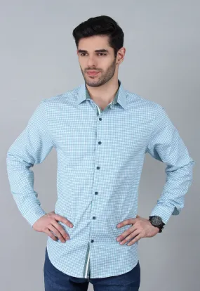 Men's "MIA"Regular Fit Pinpoint Stripe Casual Shirt