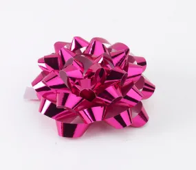 Metallic Cerise Pink Confetti Bows (50)