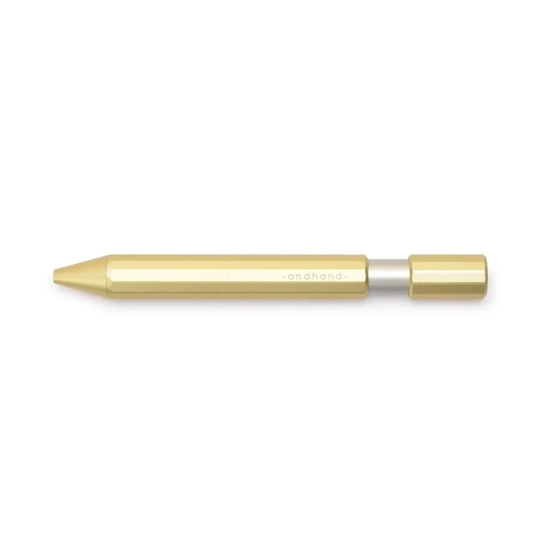 Metallic Retractable Rollerball Pen - Gold Lustre