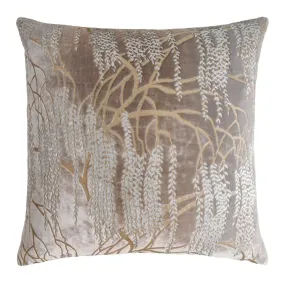 Metallic Willow Coyote Velvet Pillows