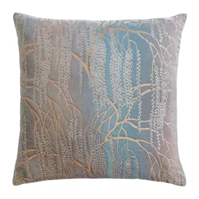 Metallic Willow Robin’s Egg Velvet Pillows