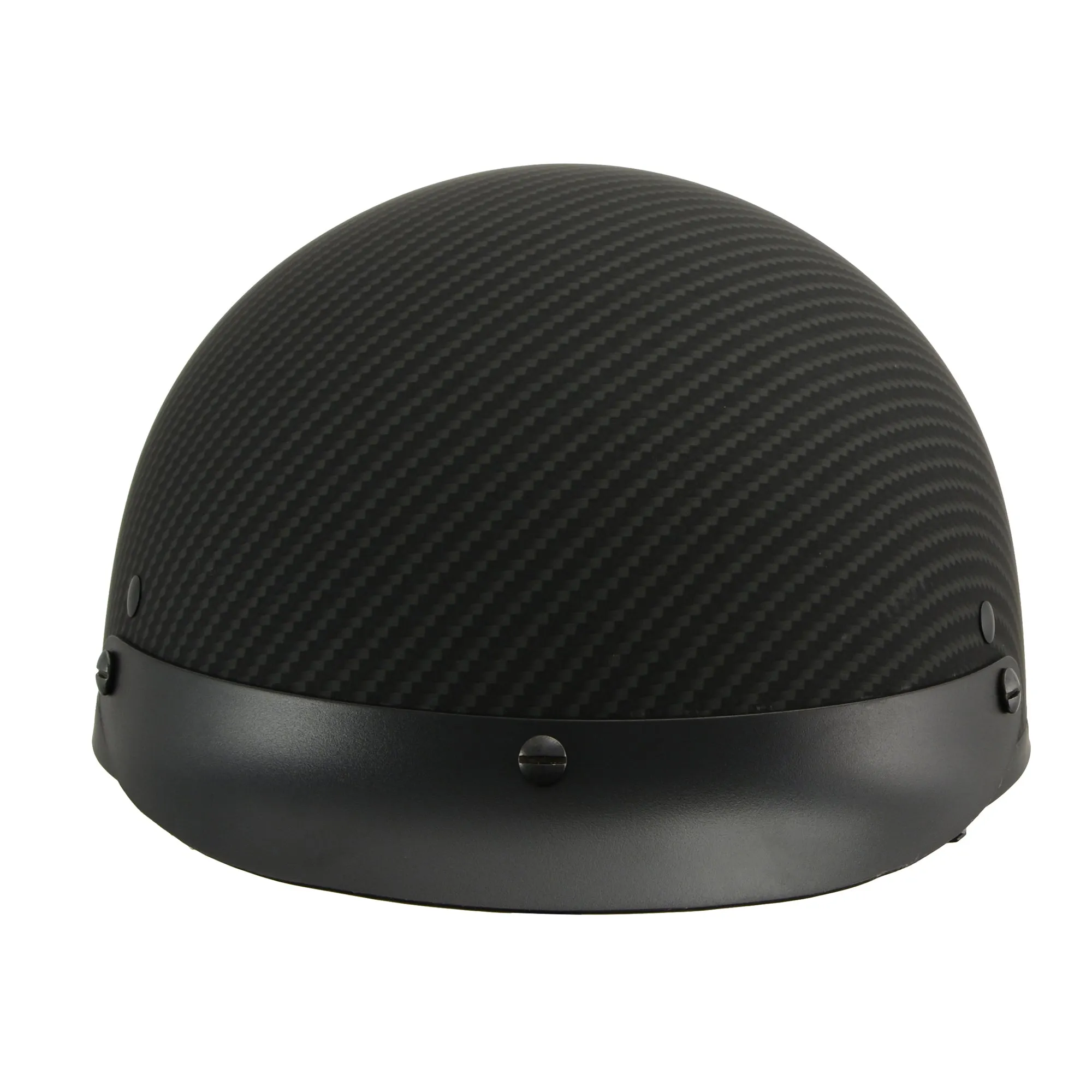 MPH DOT Helmet w/ Drop Sun Visor Carbon Fiber Look Matte Black