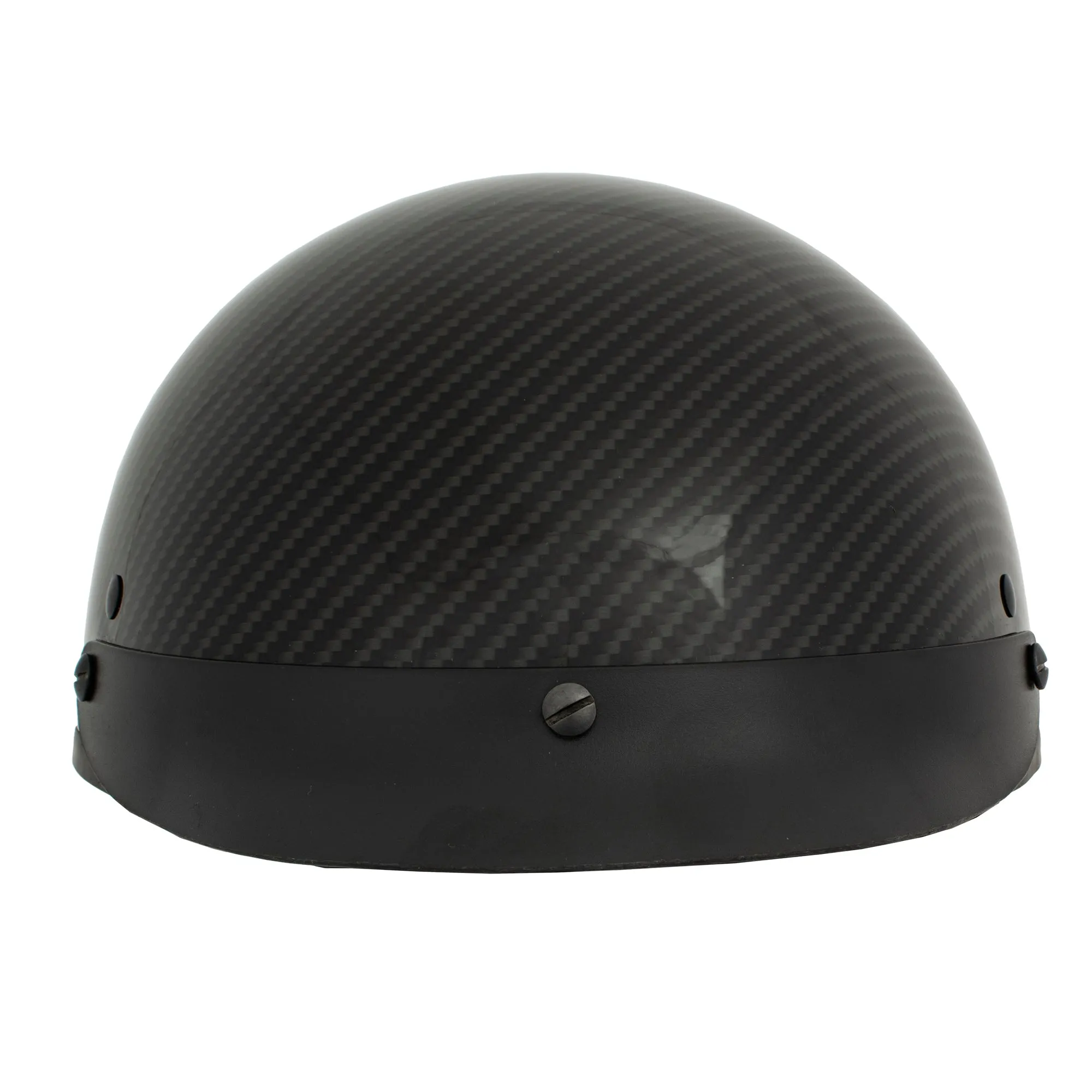 MPH DOT Helmet w/ Drop Sun Visor Carbon Fiber Look Shiny Black