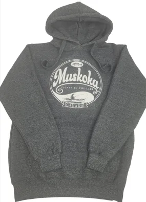 Muskoka Heavy Heather Hoodie in Grey