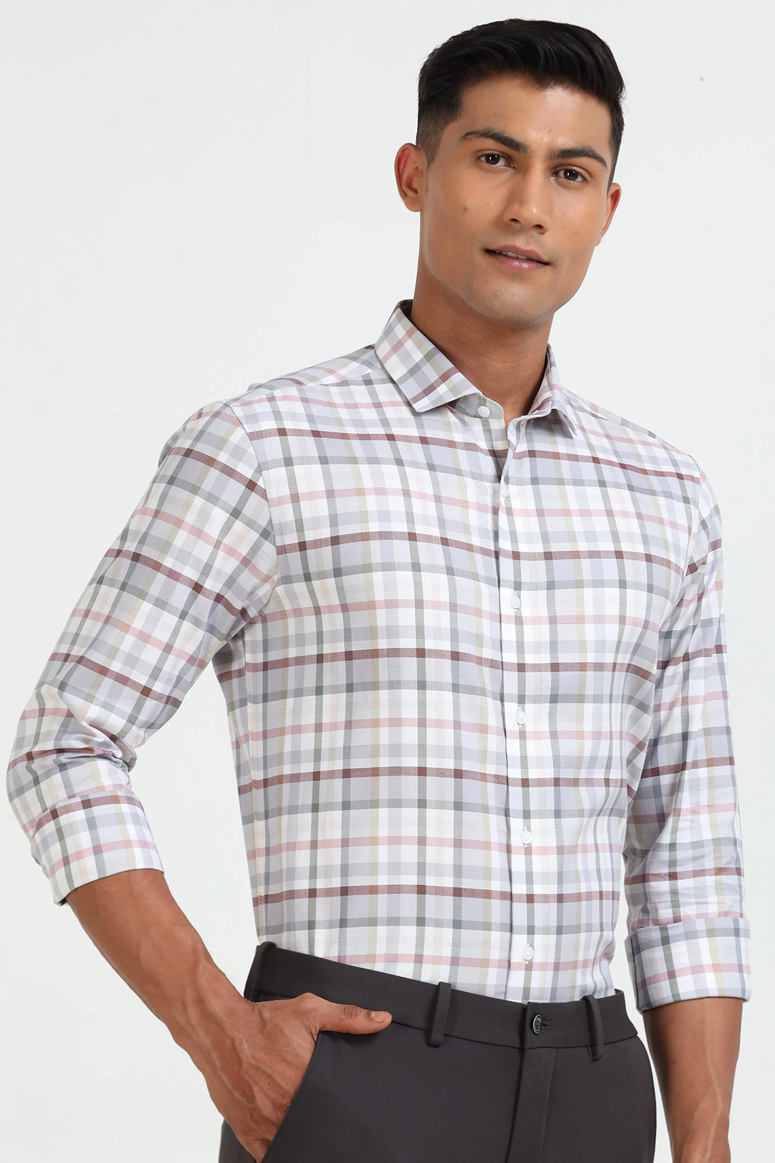 Nordic Frost Plaid Shirt