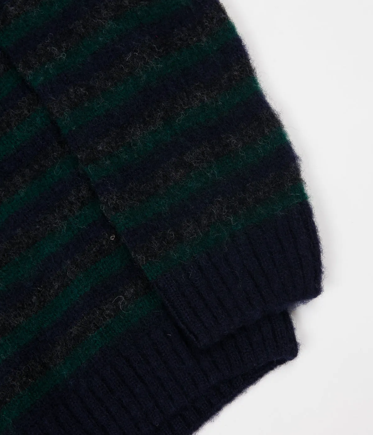 Norse Projects Sigfred Brushed Stripe Knit Jumper - Dark Navy