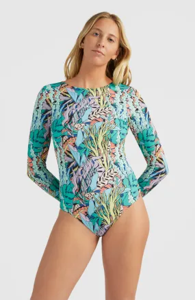 Ocean Mission Swimsuit | Blue Comic Seaweed