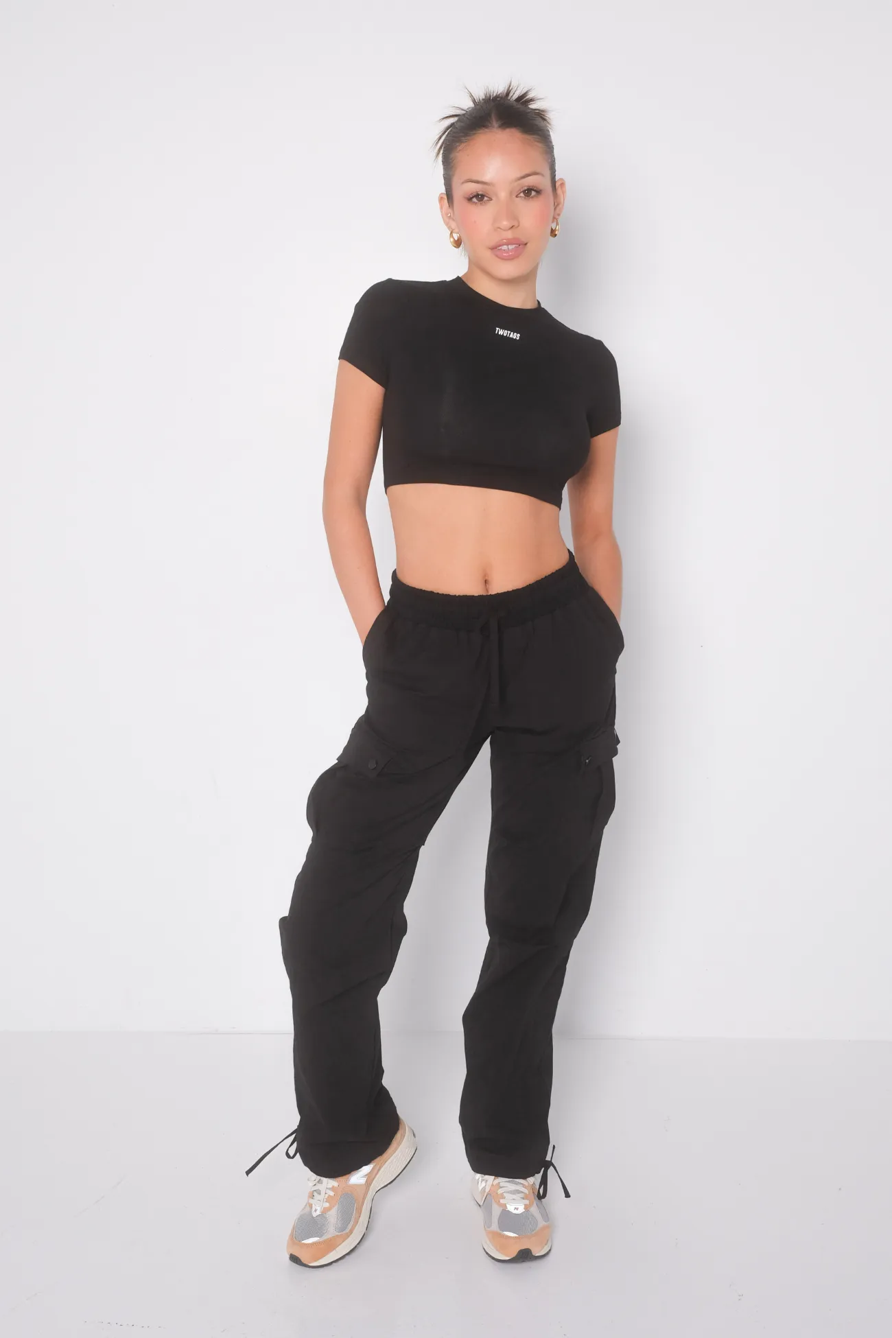 Off Duty Cargo Pants -  Black